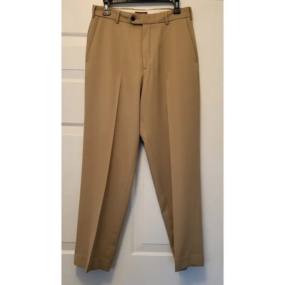 Men's Dockers D3 Classic Fit Flat Front Khaki Casual Pants Size 30 x 30